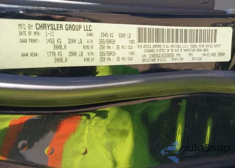 2011 Dodge Durango Crew из США, поврежденный, VIN 1D4RE4GG1BC628558